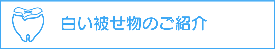 白い被せ物バナー